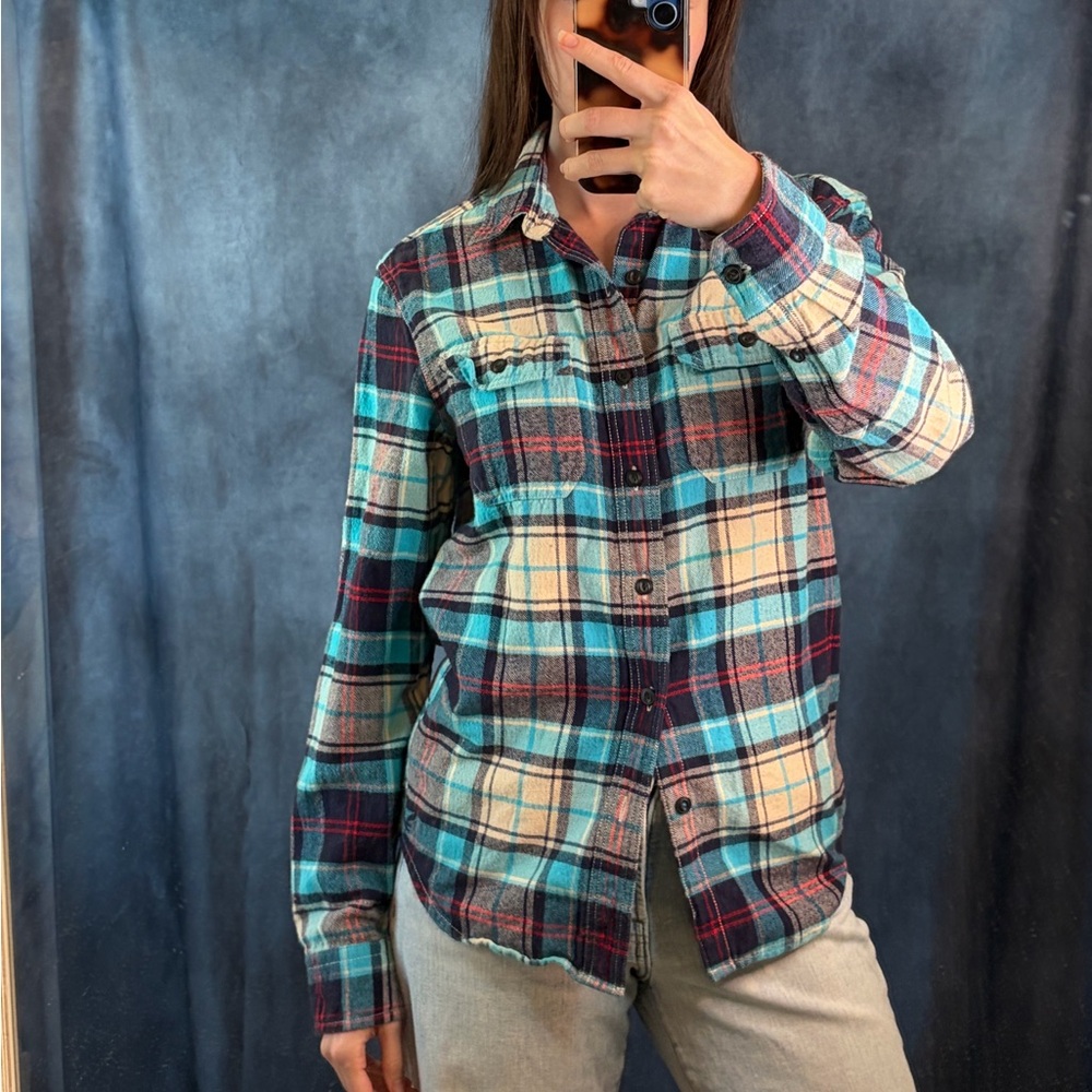 American Eagle Outfitters Blue Fannel